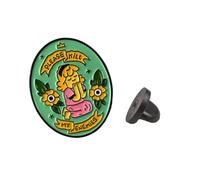 OATIPHO 1Pc Creative Praying Girl Enamel Brooch Versatile Feminist Sign Clothes Badge Accessory for Fashionable Outfits Parties and Everyday Wear