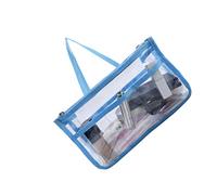 OATIPHO 1PC Eva Portable Travel Cosmetic Organizer Bag Multi Functional Toiletries Pouch for Makeup Accessories and Essentials for Women Camping and Business Trips Blue