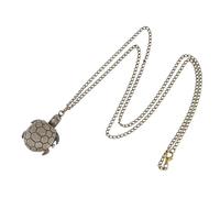 OATIPHO 1Pc Retro Pocket Watch with Chain Vintage Turtle Design Necklace Watch for Unisex Durable Portable Jewelry for Family and Friends Creative Mechanical Timepiece
