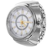 OATIPHO 1pc Stylish Mini Watch for Women and Men Silver Finger Quartz Jewelry Numbers for Easy Reading Fashion Accessory for Any Occasion