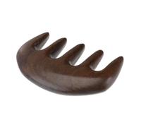 OATIPHO 1Pc Thickened Sandalwood Five Tooth Scraping Massage Comb Natural Scalp Massager Tool for Stress Relief and Scalp Health for Family and Friends Portable Design