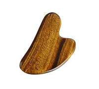 OATIPHO 1Pc Tiger's Eye Gua Scraping Massage Board for Facial Brown for Dredging and Relaxation for Self Care and