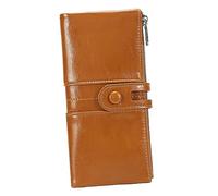 OATIPHO 1pc Vintage Pu Leatherette Anti-Magnetic Wallet for Women Stylish Khaki Clutch Purse Multiple Card Slots for Everyday Use and Special Occasions