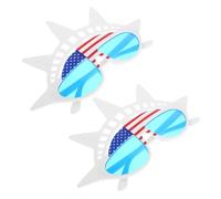 OATIPHO 2 Pcs Patriotic Party Sunglasses Fun American Flag Glasses for Independence Day Celebrations Comfortable Lightweight Eyewear for Memorial Day and Photo Booth Props