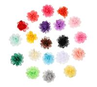 OATIPHO 20pcs Artificial Flower Hair Clips for Durable Floral Hairpins with Charming Design for Parties Weddings and Special Occasions Non Fading Chiffon Petals Hair Accessories