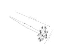 OATIPHO 20pcs Breath Bridal Hairpins U Shaped Rhinestone Wedding Hair Accessories for Bridesmaids Lightweight Secure Updo for Bridal Photography
