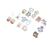 OATIPHO 20pcs Cartoon Brooches Adorable Acrylic Badges for Backpack Hat and Jacket Decorations Cute Mixed Style for Boys and Girls and Adults for Parties and