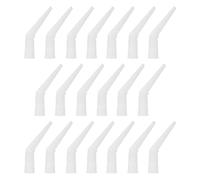 OATIPHO 20Pcs Caulk Nozzle Tips 1.5Cm Inner Diameter Curved Glass Extension Applicator Reusable Caulking Finisher Tool for Door Window Tile Sealing in Home Renovation