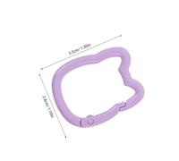 OATIPHO 20pcs Cute Cat Carabiner Keychains Multipurpose Bag Clips with Spring Loaded Snap Ring Portable Key Holder for DIY Crafts Easy Attachment for Keys and Bags