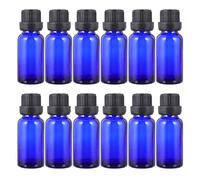 OATIPHO 20pcs Essential Oil Bottles Big Cap and Dropper Small Glass Perfume Containers for Cosmetics Sub Bottle Portable for Travel Use