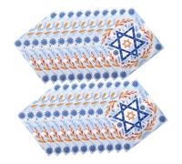 OATIPHO 20pcs Hanukkah Napkins with Star Design Soft Absorbent Paper for Jewish Holiday Parties for Celebrations Sukkot Events and Family Gatherings