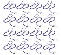 OATIPHO 20pcs Metal Whistle Lanyard Rope Breakaway Clip for Keys Id Office Worker Teacher Student Dog Trainer Kayak Use