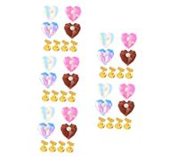 OATIPHO 20pcs Nail Tip Practice Stand Heart Nail Display Stand Unique Realistic Hand Simulation for Training Salon Home Travel