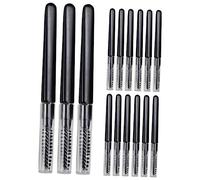 OATIPHO 20Pcs Portable Eyebrow Brushes with Caps Durable Eyelash Grooming Brushes for Shaping Brows and Lashes Lightweight Makeup Tool for Travel