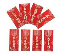 OATIPHO 24pcs Chinese Red Envelopes Thick Spring Festival Lucky Hong Bao Money Packets with Traditional Blessing Designs for Year Gift Giving Celebration