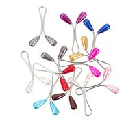 OATIPHO 24Pcs Pearl Scarf Clip U Shaped Hijab Fixing Pins for Women Creative Design Headscarf Brooches for Parties Weddings and Celebrations