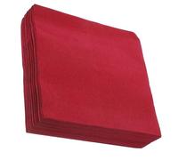 OATIPHO 25pcs Disposable Paper Napkins Thick Textured Dark Red Serviettes for Wedding Banquet Party Dining and Beverage Use