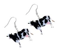 OATIPHO 2pairs Cowgirl Accessories Acrylic Animal Earrings Dangle Ear Drops Women Jewelry Party Earrings Elegant for Lady