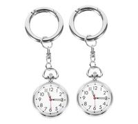 OATIPHO 2pc Keychain-Shaped Watch for Students Portable Chronograph Pocket Watch Display for and Doctors for Exams and Daily Use
