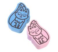 OATIPHO 2pcs Bath Sponge Cute Fox Shape Temperature Sensitive Bath Sponges for Gentle Bathing Fun Safe for Boy Girl for Home Use