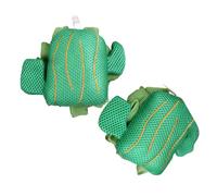 OATIPHO 2pcs Cactus Shaped Bath Bouquet Shower Poufs for Body Scrubbing Exfoliating Bath Accessories for Travel and Daily Use