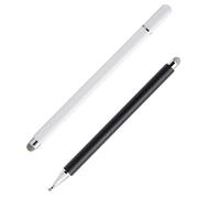 OATIPHO 2pcs Capacitive Stylus Pens for Touch Screens, Portable Phone and Tablet Screen Writing Pens, High Sensitivity Dual-Color White and Black for Mobile Devices