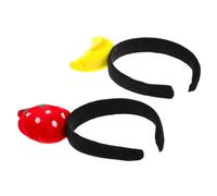 OATIPHO 2pcs Cartoon Fruit Headbands Vibrant Hairbands for Women Lightweight Comfortable Cosplay Accessories for Party Travel Photos Live Streaming Social Media