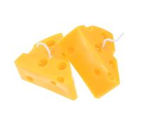 OATIPHO 2pcs Cheese Scented Aromatherapy Candles with Natural Fragrance Small Cheese Shaped Soy Wax Candles for Home Decor Relaxation Gift Photo Background Bathroom Living Room Use
