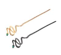 OATIPHO 2pcs Chinese Snake Hairpin Metal Hair Sticks Vintage Japanese Hair Accessories for Girls Women Bun Holders Oriental Elegance