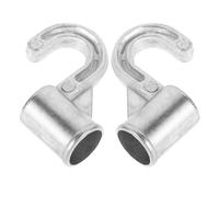 OATIPHO 2pcs Closet Hooks Metal Hangers 16mm Thickened Aluminum Alloy User-Friendly Wall Mount Coat Hooks Locker Hooking Kit for Wardrobe Organization