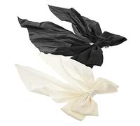 OATIPHO 2pcs Fashionable Bow Hairpin for Girls Big Bow Barrette Long Tail Clip Hair Accessories for Women