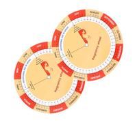 OATIPHO 2pcs Fetal Development Chart Tracker for Expecting Mothers Easy Information Recording Simple Tracking Tool Posters