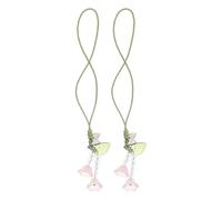 OATIPHO 2pcs Floral Tulip Butterfly Phone Wrist Lanyard Strap Small Decorative Cell Phone Charm Keychain Accessories for Women for Daily Use