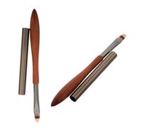 OATIPHO 2pcs Gel Nail Polish Gradient Brush Multi-functional Nail Art Pen Wooden Handle for Smooth Blending Painting Design Techniques