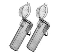 OATIPHO 2pcs Lighter Sleeve Dual-use Protective Cover and Cigarette Case Lightweight Portable Holder for Outdoor Survival Black Transparent Design