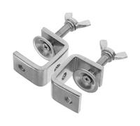 OATIPHO 2pcs Mini Stainless Steel C-Clamps Heavy Duty Woodworking Clamps 0-25mm Opening Small Metal Tiger Clamps for DIY and Woodwork Projects