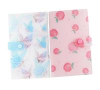 OATIPHO 2pcs Nail Art Sticker Storage Books with Slots Lightweight Portable Collecting Albums for Organizing and Displaying Nail Decals Tear-resistant Holders and Reusable Stickers