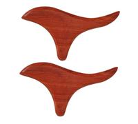 OATIPHO 2pcs Natural Wood Thai Massage Tools Ergonomic Stick for Deep Tissue Muscle Relaxation Portable Handheld Massager for Foot Body