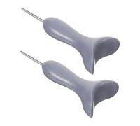 OATIPHO 2pcs Portable Braille Writing Pen for Blind and Elderly Ergonomic Stylus Tool with High Precision Dot Positioning for Accurate Tactile Learning and Communication in Grey