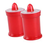 OATIPHO 2pcs Red LED Flameless Candle Lights Battery Operated, Realistic Pillar Candle Décor for Church, Graveyard and Religious Prayers, Outdoor Yard Decoration