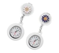 OATIPHO 2pcs Retractable Pocket Watch for Nurses Clip-Style Nurse Watch Fob Hanging Option for Doctors Random Color