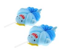 OATIPHO 2pcs Shower Sponges: Baby Bath Scrubbing Sponges for Bathing - Adorable Cartoon Shark Shapes Bathtub Toys for Infants & Toddler