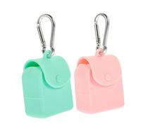 OATIPHO 2Pcs Silicone Coin Purse with Hook Versatile Storage Bag for Change Keys and Items Delicate Design and Durable Material