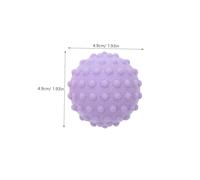 OATIPHO 2pcs Silicone Fascia Massage Balls Pink and Purple for Muscle Relaxation Trigger Point Therapy Portable Lightweight Exercise and Yoga Massager for Feet and Body