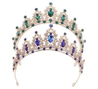 OATIPHO 2Pcs Sparkly Crystal Bridal Headband Elegant Rhinestone Wedding Crown for Bride Comfortable Hair Jewelry Accessory for Weddings Birthdays and Celebrations