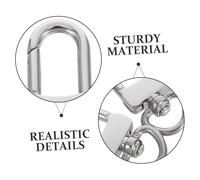OATIPHO 2pcs Stainless Steel Keychain Clips with Swivel Snap Hooks Heavy Duty Key Ring Clasps for Keys Small Bags Lightweight Tools Smooth Polished Surface Purse Hardware Accessories