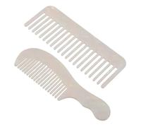 OATIPHO 2pcs Static Acetate Wide Tooth Comb Portable Compact Hair Styling Tool with Ergonomic Handle for Detangling Curly Straight Wet and Dry Hair Travel Friendly Pocket Comb
