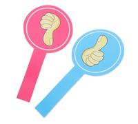 OATIPHO 2pcs Teacher Voting Paddles Thumbs Up and Thumbs Down Classroom Participation Tools 15x30cm Foam Board Reusable Hand Signals for Interactive Learning and Student Feedback
