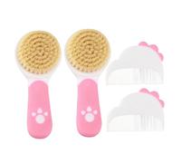 OATIPHO 2set Hair Care Set Soft Natural Bristles Brush and Comb for Newborn Grooming for Daily Use and Boy Girl Hair Care