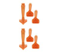 OATIPHO 2sets Handheld Massage Comb Multi Functional Guasha Tool for Relaxation Acupoint Treatment and Head Care for Post Exercise and Easy Use 3pcs*2